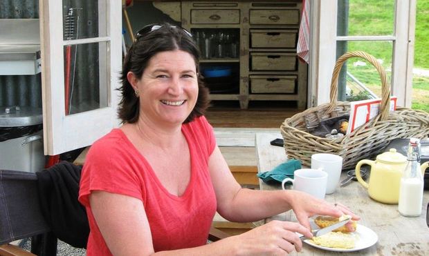 Sarah Gilbertson preparing food