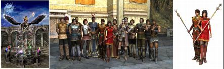 Depression computer game characters pano